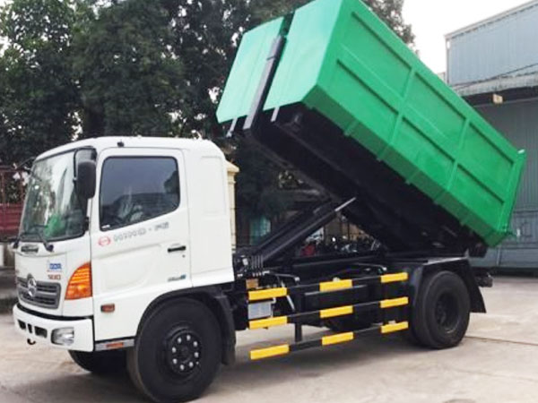 XE CHỞ RÁC THÙNG RỜI HINO 6M3